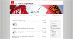 Desktop Screenshot of igmetall-ingolstadt.de